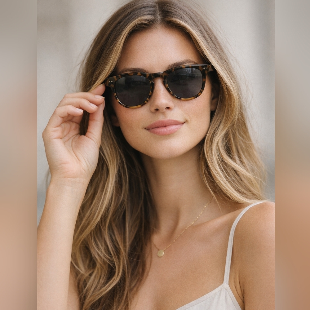 Isaac Mizrahi NY Brown Tortoise Sunglasses - Made in USA - IM7-26